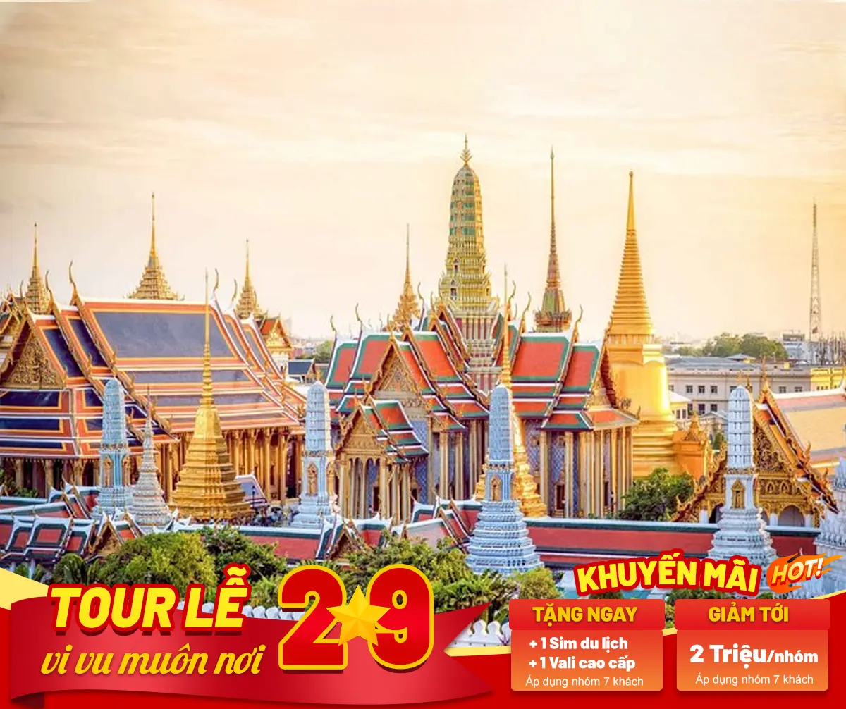 CHƯƠNG TRÌNH DU LỊCH THÁI LAN 5 NGÀY 4 ĐÊM BAY VIETJET AIR BAY CHIỀU- TỐI du-lich-thai-lan-hoangviettravel
