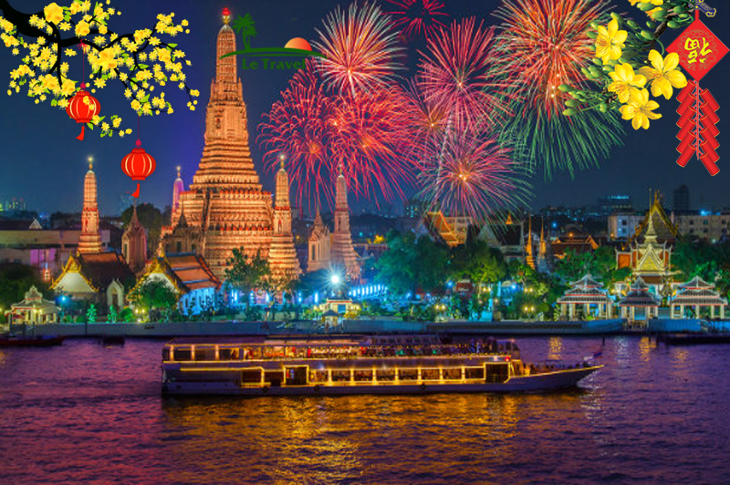 THÁI LAN DỊP TẾT NGUYÊN ĐÁN 2025 BAY THÁI AIR ASIA TỐI TỐI Hoàng