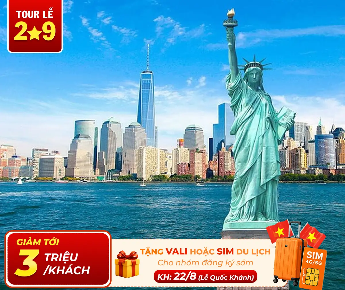 Tour Du Lịch Mỹ Liên Tuyến Tây Đông