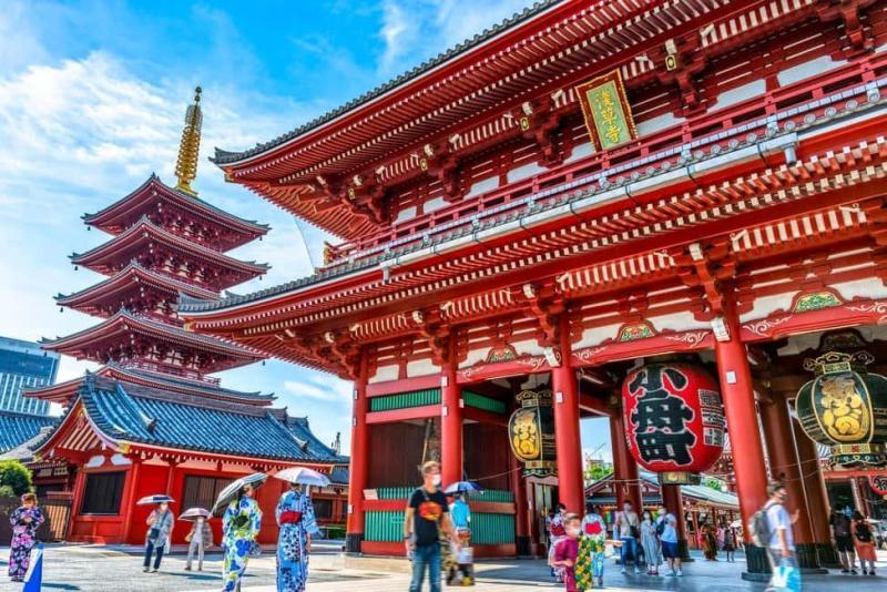 Chùa Asakusa tại Tokyo, Nhật Bản