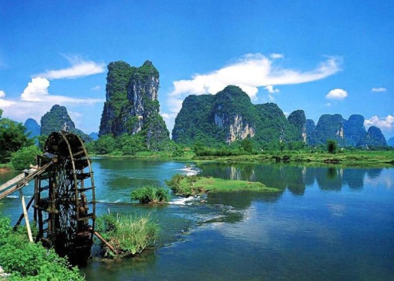 Núi đá vôi và cảnh sông nước Quế Lâm – Dương Sóc