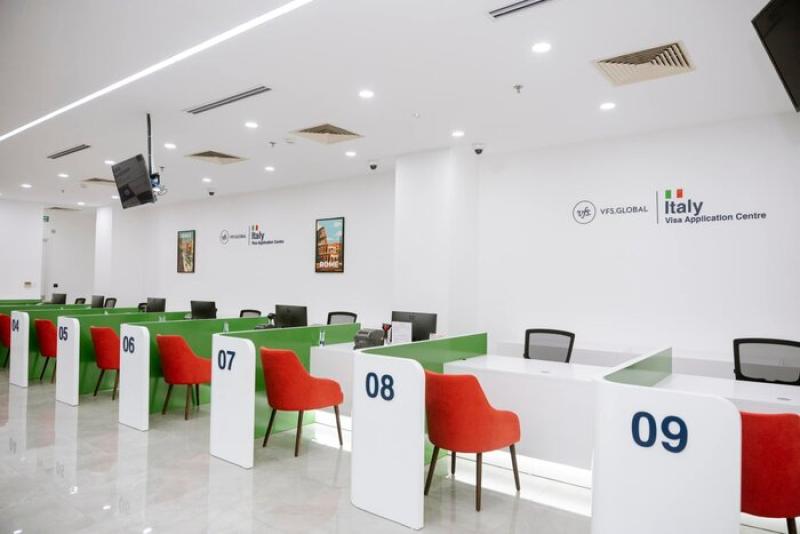 Trung tâm tiếp nhận hồ sơ thị thực Ý của VFS Global tại Hà Nội.
