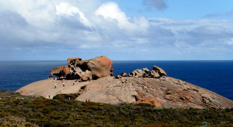 Remarkable Rocks trên đảo Kangaroo nhìn ra biển Nam Úc