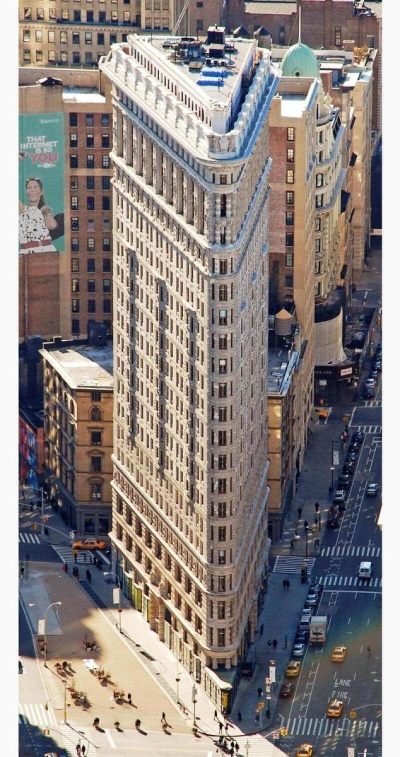 Tòa nhà Flatiron hình tam giác ở New York