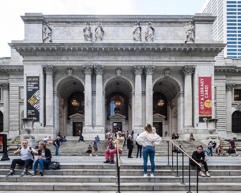 Thư viện Công cộng New York với kiến trúc Beaux-Arts