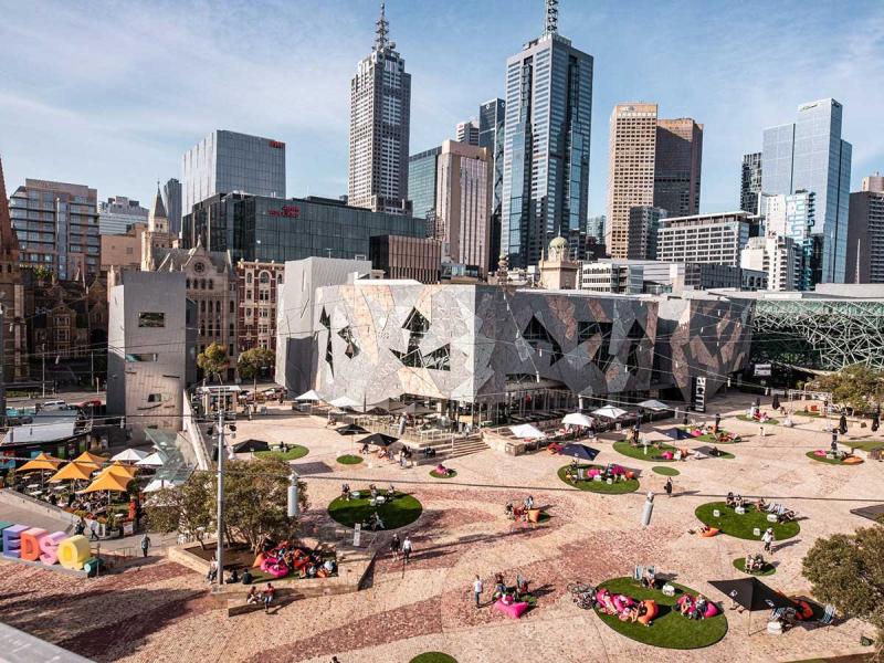Quảng trường Federation ở Melbourne, miền Đông Nam nước Úc