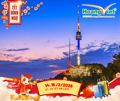 ĐÓN TUYẾT NGUYÊN ĐÁN 2026 TẠI XỨ SỞ KIM CHI HÀ NỘI - SEOUL - LOTTE WORLD - TRƯỢT TUYẾT ELYSIAN - NAMSAN TOWER BAY VIETJET AIR