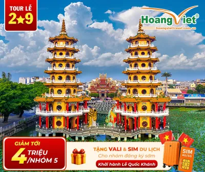 KHÁM PHÁ ĐÀI LOAN CAO HÙNG - ĐÀI TRUNG - ĐÀI BẮC 5 NGÀY 4 ĐÊM BAY VIETNAM AIRLINES 