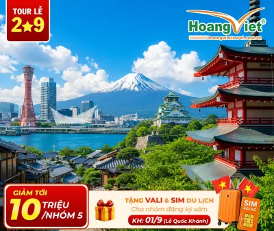 Tour Du Lịch Nhật Bản 6 Ngày 5 Đêm: Cung Đường Vàng Rực Rỡ