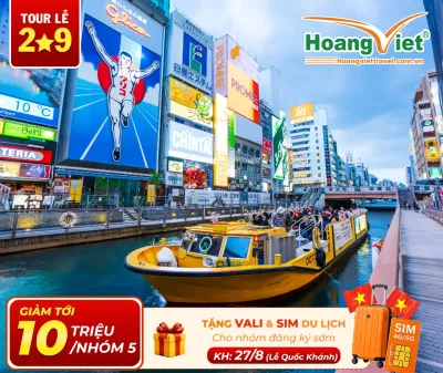 Tour Du Lịch Nhật Bản 6 Ngày 5 Đêm: Osaka – Kobe – Nagoya – Kyoto – Núi Phú Sĩ – Tokyo Bay Vietjet Air
