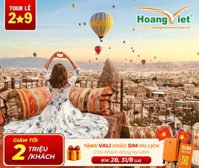Tour Du Lịch Thổ Nhĩ Kỳ 8N7Đ Từ Hà Nội: Istanbul – Canakkale – Izmir – Pamukkale – Cappadocia Bay Turkish Airlines