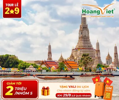 Tour Thái Lan Lễ 2/9: Bangkok – Pattaya – Jomtien – Vườn Nong Nooch – Baiyoke Sky Bay Thai AirAsia