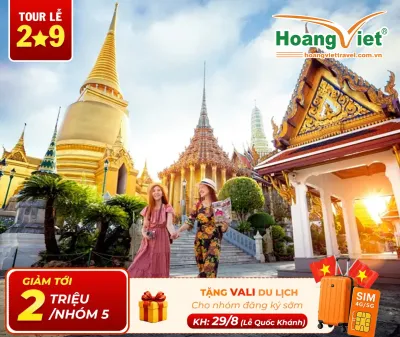 Tour Thái Lan Lễ 2/9: Bangkok – Pattaya – Jomtien – Vườn Nong Nooch – Baiyoke Sky Bay Thai AirAsia