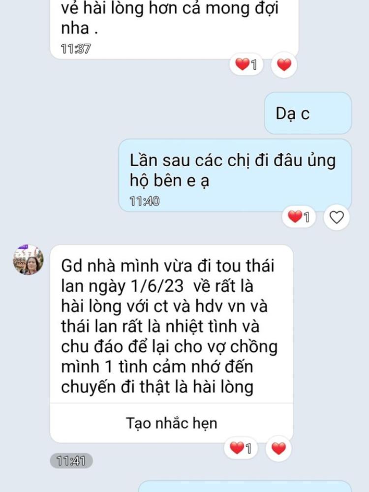 Đánh giá của khách đi Thái lan 1/6/2023