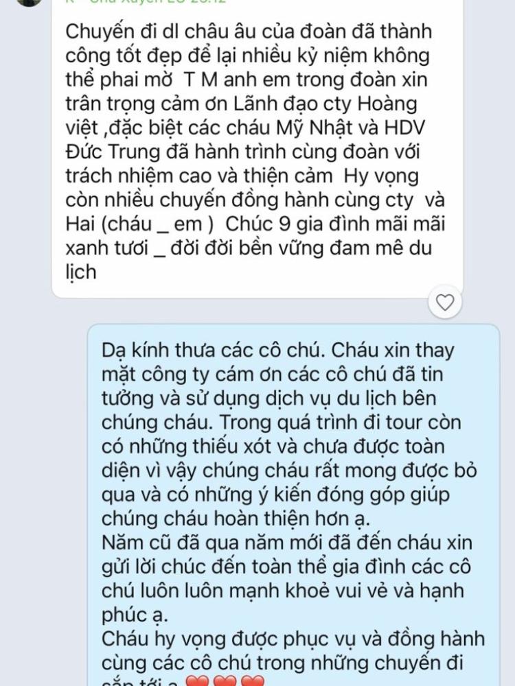 Cảm nhận của khách đi Châu Âu 23/12/2022