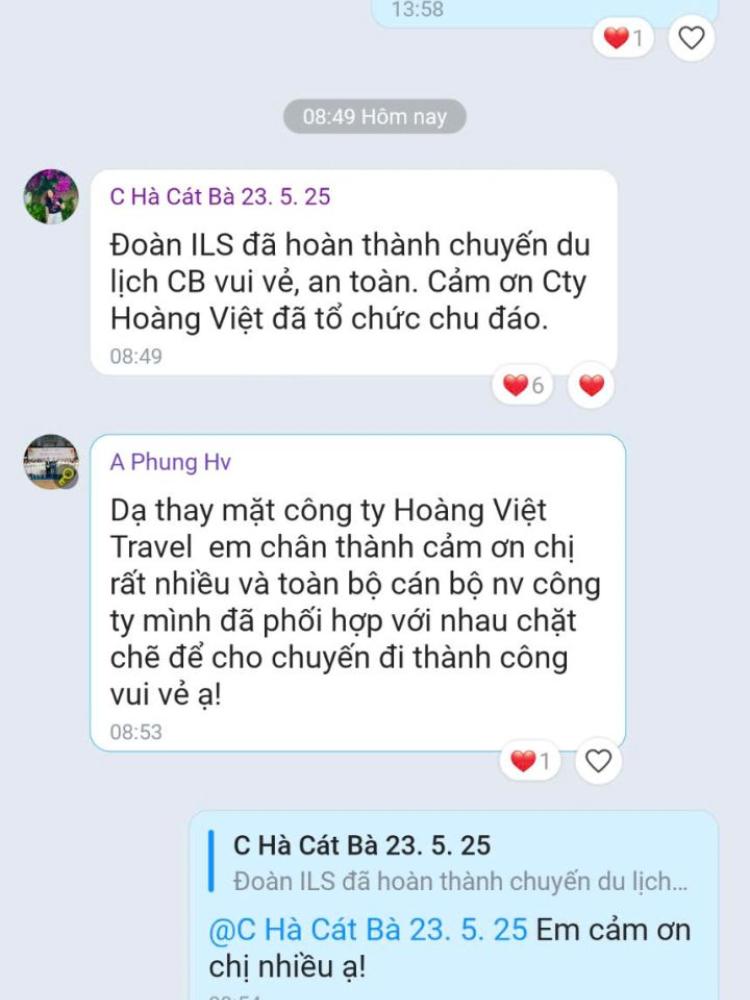Cảm nhận khách hàng của team building Cát Bà 23 - 25/5/2025 Cảm nhận khách hàng của team building Cát Bà 23 - 25/5/2025