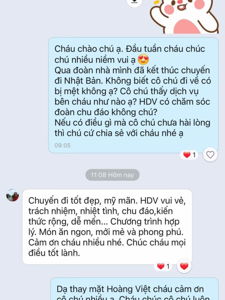 Cảm nhận đoàn khách du lịch Nhật Bản khởi hành 17/6/2025