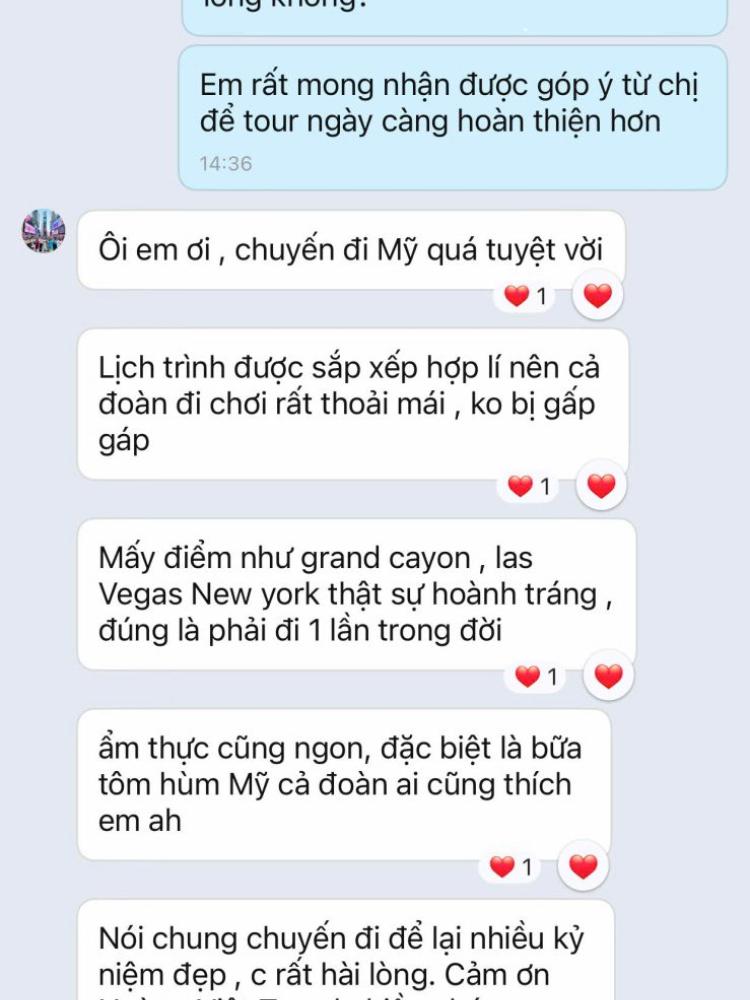 Cảm nhận đoàn du khách Mỹ khởi hành 4/9/2025
