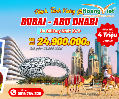 tour dubai trọn gói từ hà nội - hoàng việt travel