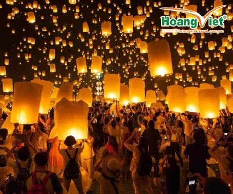 CHƯƠNG TRÌNH CHIANGMAI LỄ HỘI THẢ ĐÈN TRỜI YIPENG BAY THAI AIRASIA 