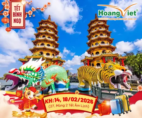 CHƯƠNG TRÌNH ĐÓN NĂM MỚI CAO HÙNG - ĐÀI TRUNG - ĐÀI BẮC BAY VIETJET AIR 