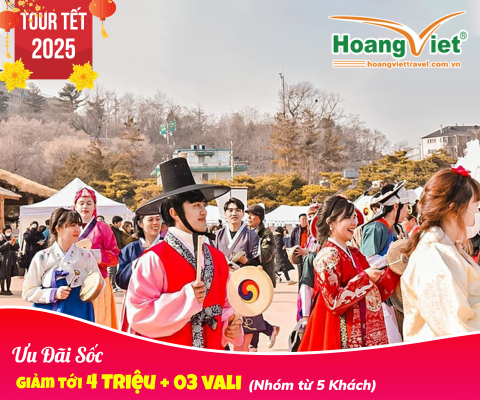 ĐÓN NĂM MỚI 2025 TẠI HÀN QUỐC HÀ NỘI - SEOUL - NAMI - LOTTE WORLD - TRƯỢT TUYẾT ELYSIAN BAY JEJU AIR 