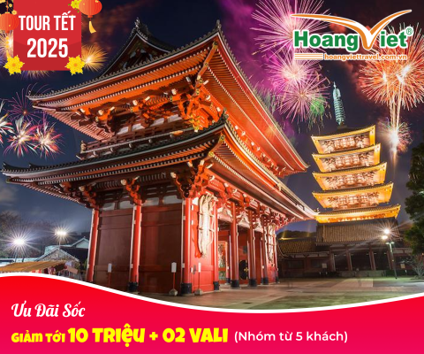 DU LỊCH NHẬT BẢN TẾT NGUYÊN ĐÁN 2025 TOKYO – NÚI PHÚ SĨ – TRƯỢT TUYẾT FUJITEN –  NAGOYA – KYOTO – OSAKA 6 NGÀY 5 ĐÊM BAY VIETJET AIR 