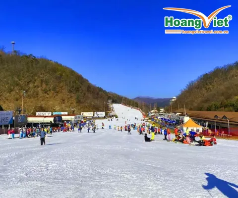 KHÁM MÙA ĐÔNG TUYẾT TRẮNG TẠI HÀ NỘI - SEOUL - LOTTE WORLD - TRƯỢT TUYẾT ELYSIAN BAY VIETNAM AIRLINES  