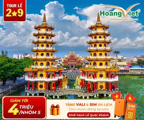 KHÁM PHÁ ĐÀI LOAN CAO HÙNG - ĐÀI TRUNG - ĐÀI BẮC 5 NGÀY 4 ĐÊM BAY VIETNAM AIRLINES