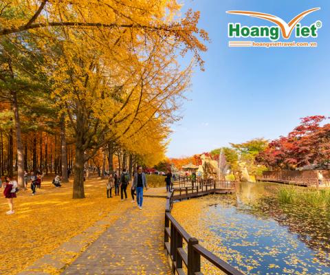 KHÁM PHÁ MÙA THU VÀNG TẠI XỨ SỞ KIM CHI HÀN QUỐC 2026: HÀ NỘI – SEOUL – NAMI – EVERLAND –THƯ VIỆN SÁCH- HÁI TÁO- LÀNG CỔ NAMSAN BAY VIETNAM AIRLINES (BAY TỐI - TỐI)