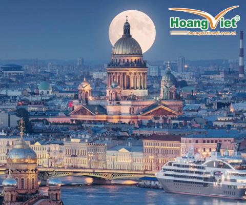 KHÁM PHÁ XỨ SỞ BẠCH DƯƠNG ĐÊM TRẮNG 2026 HÀ NỘI – MATXCOVA   ST. PETERSBURG – HÀ NỘI BAY VIETNAM AIRLINES 