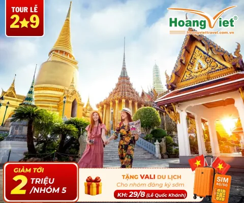 Tour Thái Lan Lễ 2/9: Bangkok – Pattaya – Jomtien – Vườn Nong Nooch – Baiyoke Sky Bay Thai AirAsia