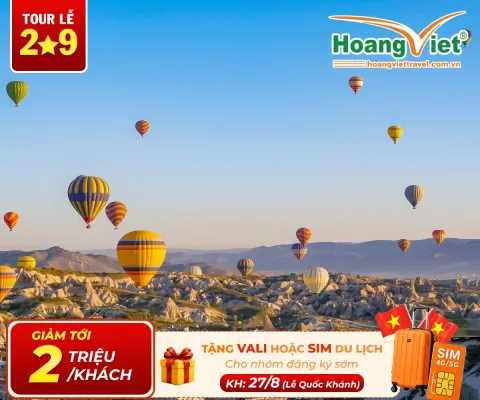  Tour Thổ Nhĩ Kỳ 9N8Đ: Istanbul – Canakkale – Kusadasi – Izmir – Pamukkale – Cappadocia Bay Turkish Airlines