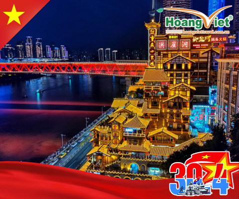 TRÙNG KHÁNH – CÔNG VIÊN GẤU TRÚC - CỬU TRẠI CÂU - TỪ KHÍ KHẨU CỔ TRẤN - HỒNG NHAI ĐỘNG BAY TRÙNG KHÁNH WEST AIR 