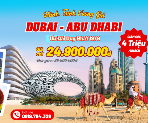tour dubai trọn gói từ hà nội - hoàng việt travel