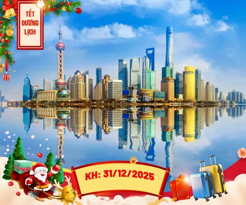 CHƯƠNG TRÌNH THƯỢNG HẢI – FREEDAY - Ô TRẤN BAY CHINA EASTERN AIRLINES( NO SHOPPING)