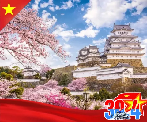 CUNG ĐƯỜNG VÀNG NHẬT BẢN -  RỰC RỠ SẮC HOA KOBE – OSAKA – KYOTO – NAGOYA – PHÚ SĨ – TOKYO NO SHOPPING  BAY VIETNAM AIRLINES