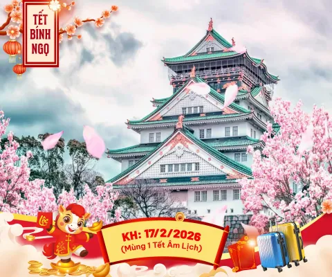 ĐÓN TẾT NGUYÊN ĐÁN GIỮA SẮC HỒNG ANH ĐÀO SỚM TOKYO – PHÚ SĨ – KYOTO – OSAKA NO SHOPPING BAY VIETNAM AIRLINES