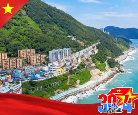 HÀ NỘI – BUSAN –GYEONGJU – SEOUL – ĐẢO NAMI –  TÀU ĐIỆN VEN BIỂN HAEUNDAE- CẦU KÍNH ORYUKDO- LÀNG VĂN HÓA HUINNYEOUL BAY VIETNAM AIRLINES 