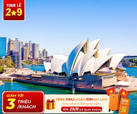 HÀ NỘI – MELBOURNE - CANBERRA– SYDNEY - HÀ NỘI (CUNG ĐƯỜNG KIM CƯƠNG ÚC) BAY VIETNAM AIRLINES 
