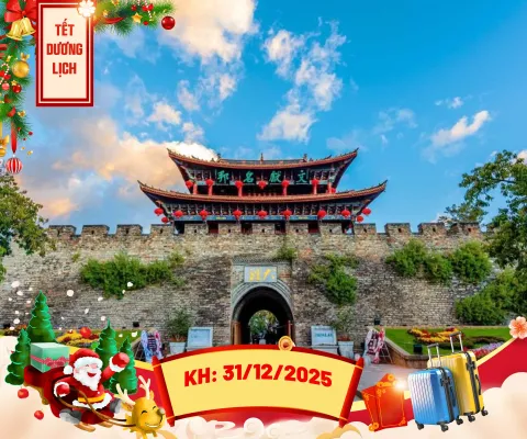 HÀNH TRÌNH KHÁM PHÁ VÂN NAM HÀ KHẨU - CÔN MINH – ĐẠI LÝ “ĐI VỀ NƠI CÓ GIÓ” KHỞI HÀNH THỨ 4 HÀNG TUẦN