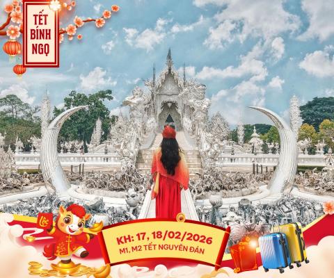 KHÁM PHÁ ĐÓA HỒNG PHƯƠNG BẮC THÁI LAN: CHIANG MAI – CHIANG RAI 5 NGÀY 4 ĐÊM BAY THAI AIRASIA 