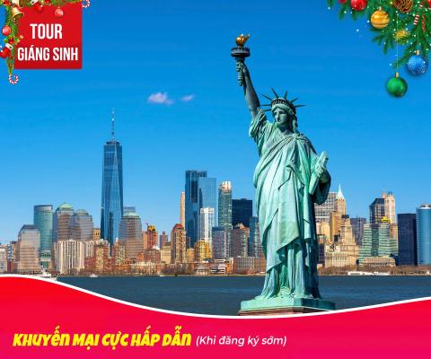 TẬN HƯỞNG KHÔNG KHÍ GIÁNG SINH TẠI NEW YORK   ĐÓN NĂM MỚI 2025 TẠI LOS ANGELES KHÁM PHÁ THIÊN NHIÊN HÙNG VĨ CỦA HOA KỲ  BAY EVA AIRLINES 5* 