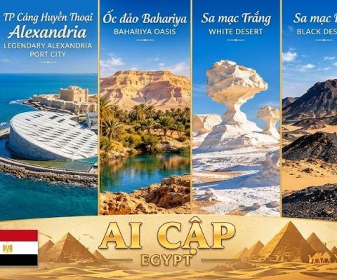 Tour Ai Cập 10n9đ: Đón Tết 2027, Bay QR Đẳng Cấp