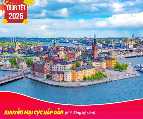 TOUR BẮC ÂU CHẤT LƯỢNG TẾT 2025 HÀ NỘI – ĐAN MẠCH – NA UY – THUỴ ĐIỂN - PHẦN LAN BAY QATAR 5 SAO