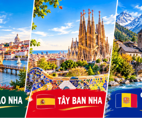 Tour Bồ Đào Nha Tây Ban Nha Andorra 9N8Đ Bay QR (M1 Tết)
