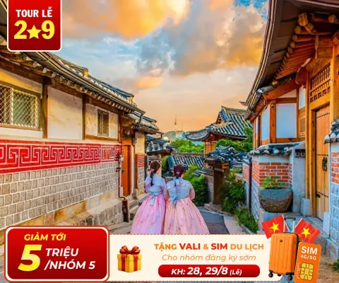 Tour Đi Hàn Quốc 5N4Đ: Seoul – Nami – Everland – Thư Viện Sách Bay Jeju Air