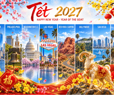 Tour Đông Tây Mỹ 10N9D Bay CI Đón Tết