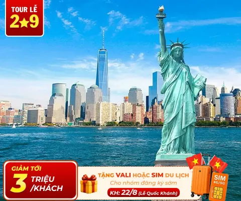Tour Du Lịch Mỹ Liên Tuyến Tây Đông: Khám Phá Mùa Hè Xứ Cờ Hoa (12 Ngày 11 Đêm)