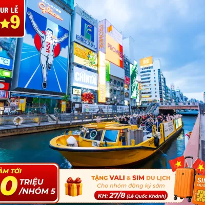 Tour Du Lịch Nhật Bản 6 Ngày 5 Đêm: Osaka – Kobe – Nagoya – Kyoto – Núi Phú Sĩ – Tokyo Bay Vietjet Air